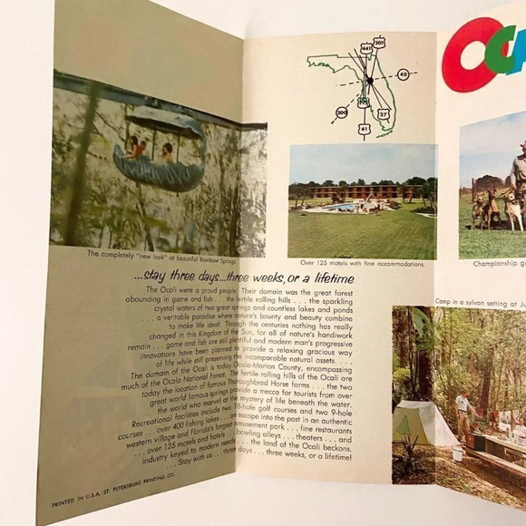 Vintage 1967 Ocala Marion County Florida Brochure Pamphlet Souvenir - Picture 6 of 10